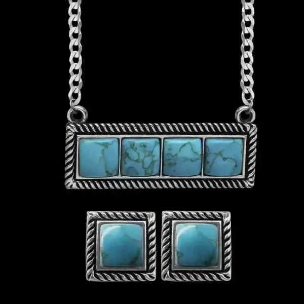Womens Turquoise Jewelry Set